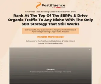 Getpostifluence.in(Build High Quality Backlinks) Screenshot