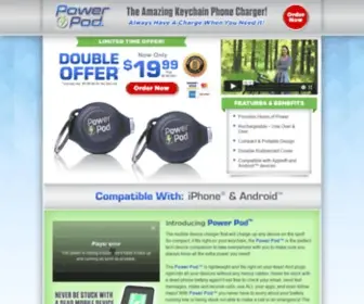 Getpowerpod.com(The Emergency Phone Charger Keychain) Screenshot