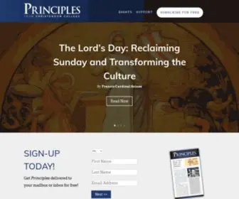 Getprinciples.com(Learn, Live, and Defend the Faith) Screenshot