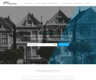 Getprivynow.com(Privy is a real estate investing solution) Screenshot