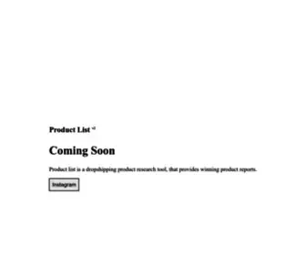 Getproductlist.com(Product LIst) Screenshot