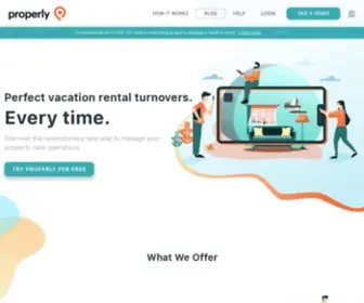 Getproperly.com(Short-term-rental management) Screenshot