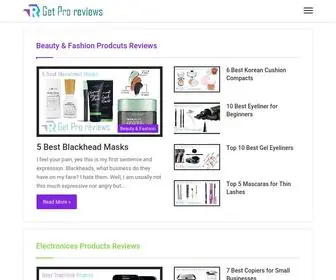 Getproreviews.com(Get Pro Reviews) Screenshot