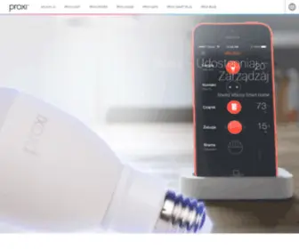 Getproxi.com(Proxi to modułowy system służący do sterowania urządzeniami w Twoim domu) Screenshot