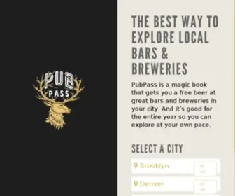 Getpubpass.com(America's Favorite Craft Beer Passport) Screenshot