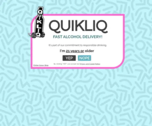 GetQuikliq.com(Alcohol Delivery) Screenshot