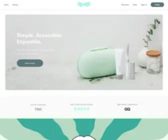 GetQuip.com(Better oral care) Screenshot