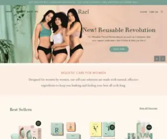 Getrael.com(Holistic Period Care for All Womankind) Screenshot
