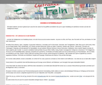 Getraenke-Fein.de(Getränke) Screenshot