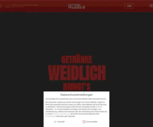 Getraenke-Weidlich.de(Getränke Weidlich) Screenshot