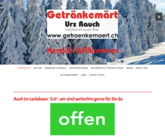 Getraenkemaert.ch(Öffnungszeiten Getränkemärt) Screenshot