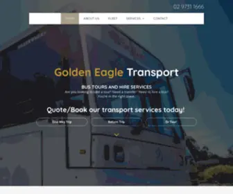 Getransport.com.au(Golden Eagle Transport) Screenshot