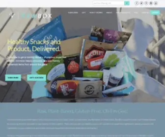 Getrawbox.com(Healthy &amp; Natural Snack Subscription Box) Screenshot