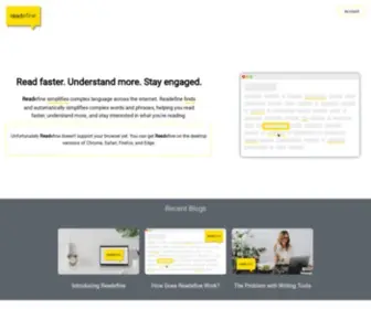 Getreadefine.com(Readefine) Screenshot
