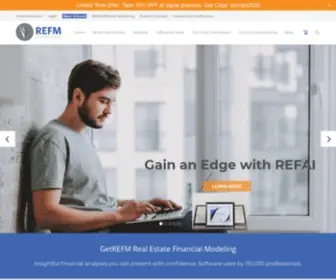 Getrefm.com(Commercial Real Estate Financial Modeling Training and Software Commercial Real Estate Financial Modeling Training and Software) Screenshot