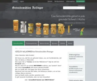 Getreidemuehlen.at(Getreidemühlen Reisinger Onlineshop) Screenshot