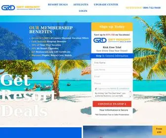 Getresortdeals.com(Best Deals On Vacation Packages Top Destinations) Screenshot