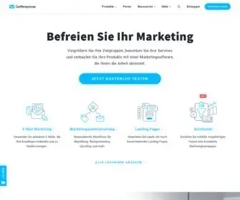 Getresponse.de(KI-gestütztes E-Mail Marketing Marketing & mehr) Screenshot