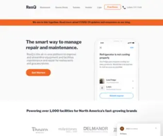 Getresq.com(Repair & Maintenance Management) Screenshot