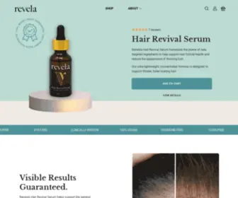 Getrevela.com(Hair Revival Serum to Combat Hair Loss & Thinning) Screenshot