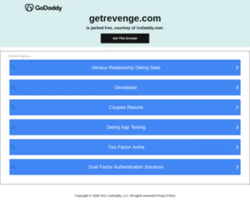 Getrevenge.com(Get Revenge Ethically and Legally) Screenshot
