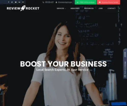 Getreviewrocket.com(Digital Marketing Services Wilmington) Screenshot