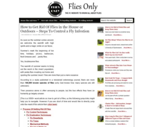 Getridoffliesguide.com(Effective Ways To Get Rid Of Flies (That Actually Work)) Screenshot