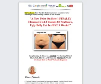 Getridofstubbornbellyfat.com(How To Get Rid of Belly Fat for Women) Screenshot