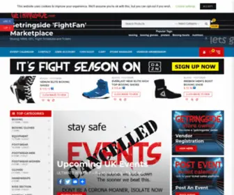 Getringside.com(Boxing, MMA, UFC, Fight Schedules and Tickets) Screenshot