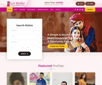 Getrishta.com(Pakistan) Screenshot