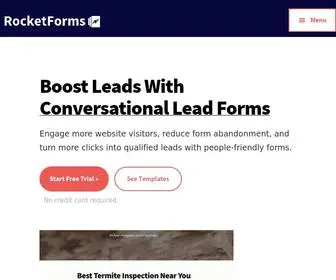 Getrocketforms.com(Boost Website Conversion Rates With Conversational Forms) Screenshot