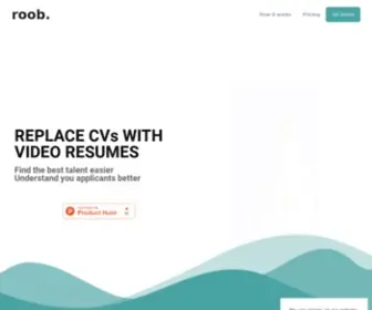 Getroob.com(Video Recruitment Software) Screenshot