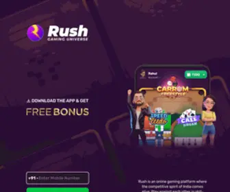 Getrushapp.com(Rush) Screenshot