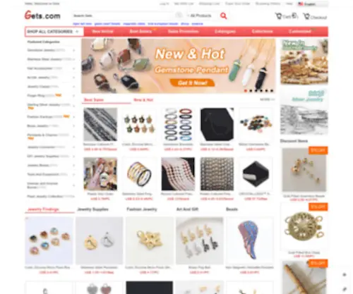 Gets.cn(Wholesale beads and Jewelry Accessories online from china) Screenshot