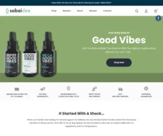 Getsabaidee.com(SabaiDee CBD Premium Organic Hemp CBD Oil) Screenshot