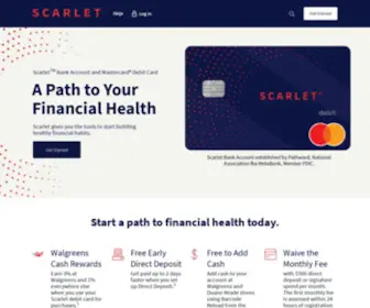Getscarlet.com(Scarlet Bank Account) Screenshot