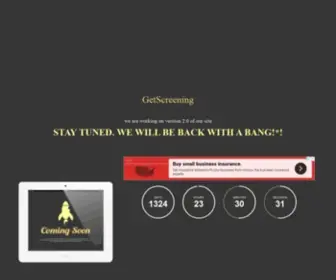 Getscreening.com(Getscreening) Screenshot