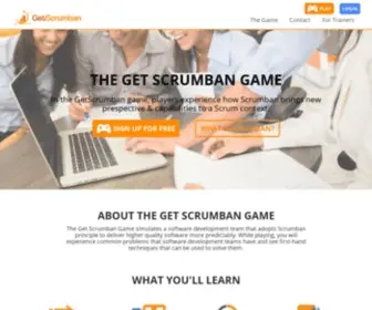 Getscrumban.com(A game for helping Scrum teams maximize their potential) Screenshot