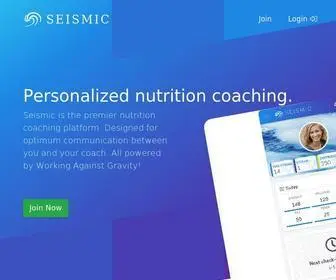 Getseismic.com(Personalized Nutrition Coaching) Screenshot