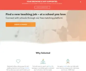 Getselected.com(Teaching Jobs) Screenshot
