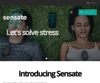 Getsensate.com(Stress Relief Technology for Meditation & Relaxation) Screenshot