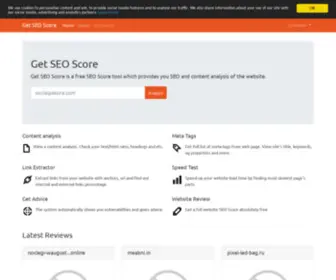 Getseoscore.com(Get SEO Score) Screenshot