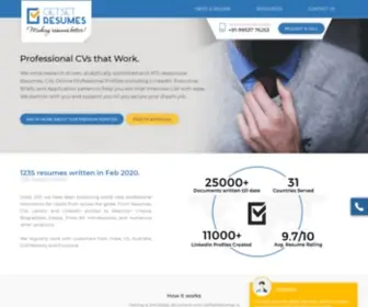 Getsetresumes.com(Professional Resume Writing Service) Screenshot