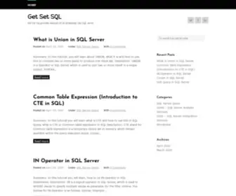 Getsetsql.com(SQL Server tutorial with practical examples) Screenshot