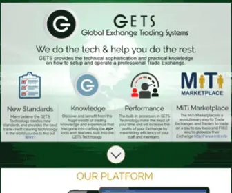 GetsGlobal.com(Barter Software for Trade Exchanges) Screenshot