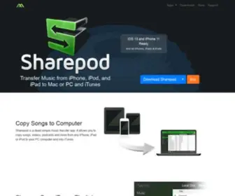 Getsharepod.com(Transfer Music from your iPhone) Screenshot