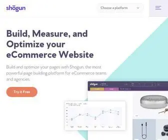 Getshogun.com(Ecommerce Optimization and Personalization) Screenshot
