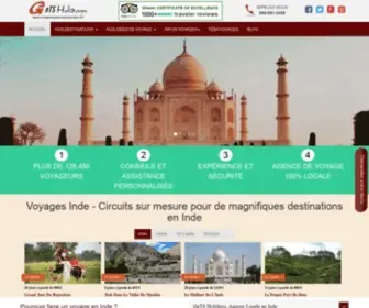 Getsholidays.fr(Voyages organisés en Inde) Screenshot