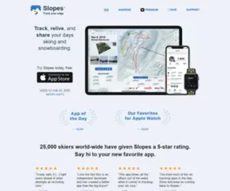 Getslopes.com(An iPhone app for skiers and snowboarders) Screenshot