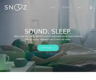 Getsnooz.com(The World's Sleepiest Sound Machines) Screenshot